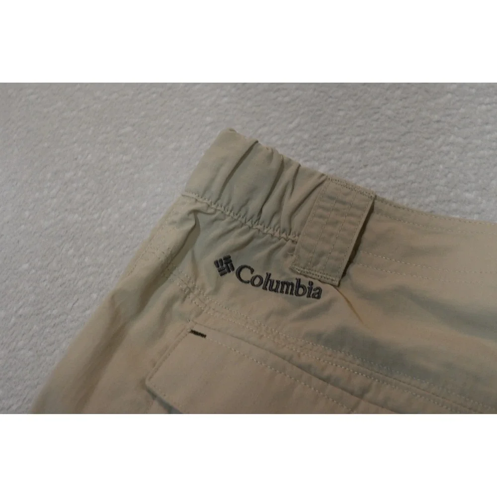 Columbia Cargo Pants Mens 38x30 Beige Omni-Shade Hiking Outdoor Excellent